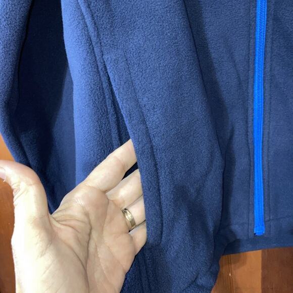 New Balance Men's Fleece Jacket Sz M New Blue Full Zip Outdoor Warm Cozy - Picture 3 of 9